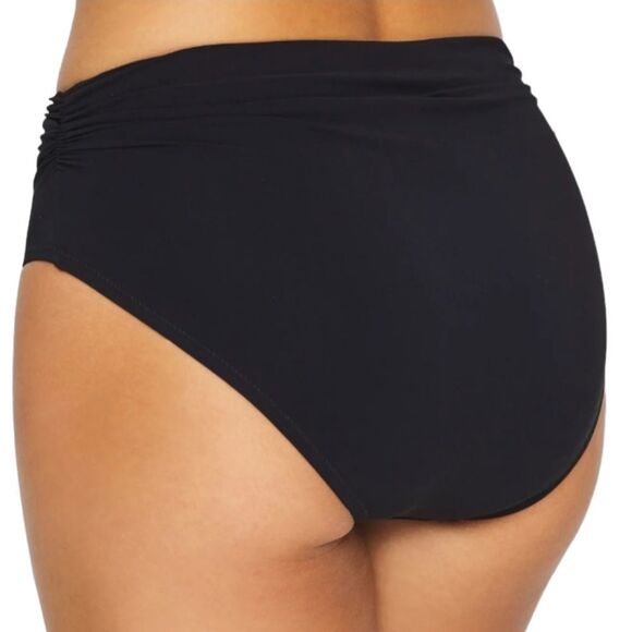 Profile by‎ Gottex Tutti Frutti Shirred Black Bikini Bottom Size 16 - Picture 7 of 8